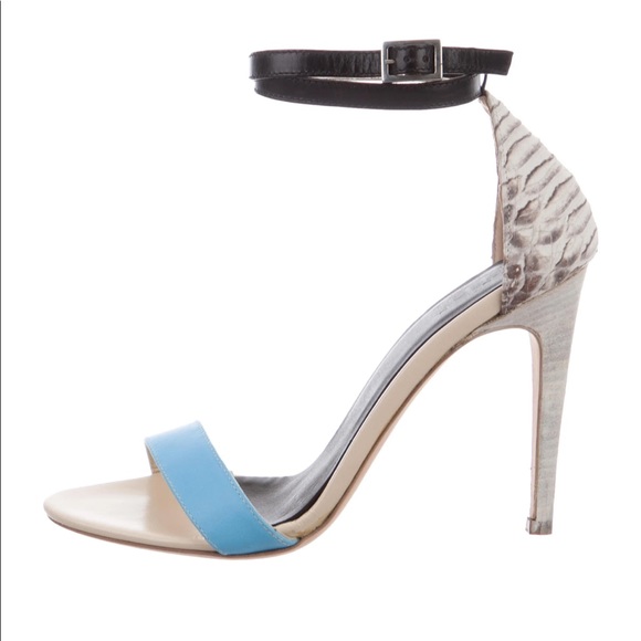 Tibi amber python double strap high heel - Picture 1 of 5